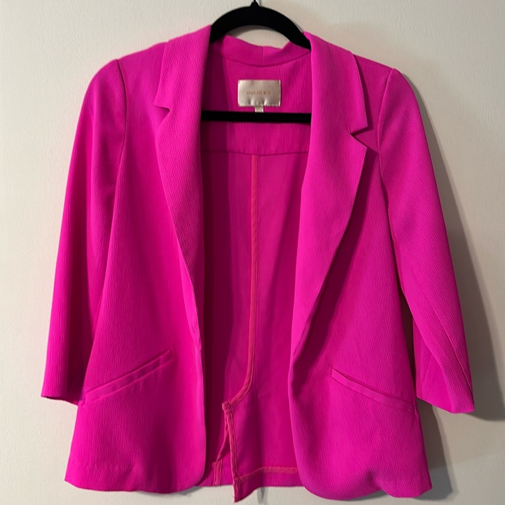 Skies Are Blue Pink Blazer